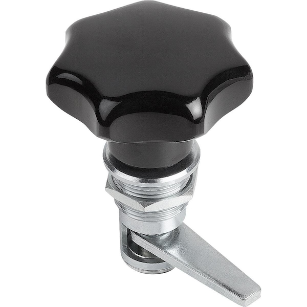 Compression Latch Variable Comp., L=43, H=40, Steel Galvanized And Passivated, Comp:Thermoset